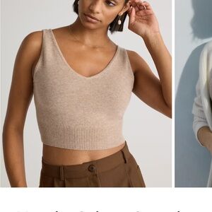 Quince Cashmere Cropped Tank